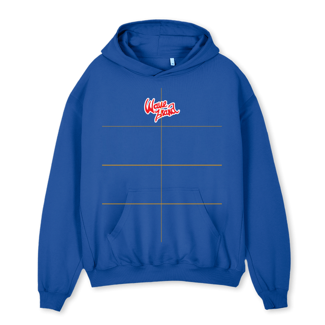 WAVEBRAND Cobalt Blue Oversized Hoodie.