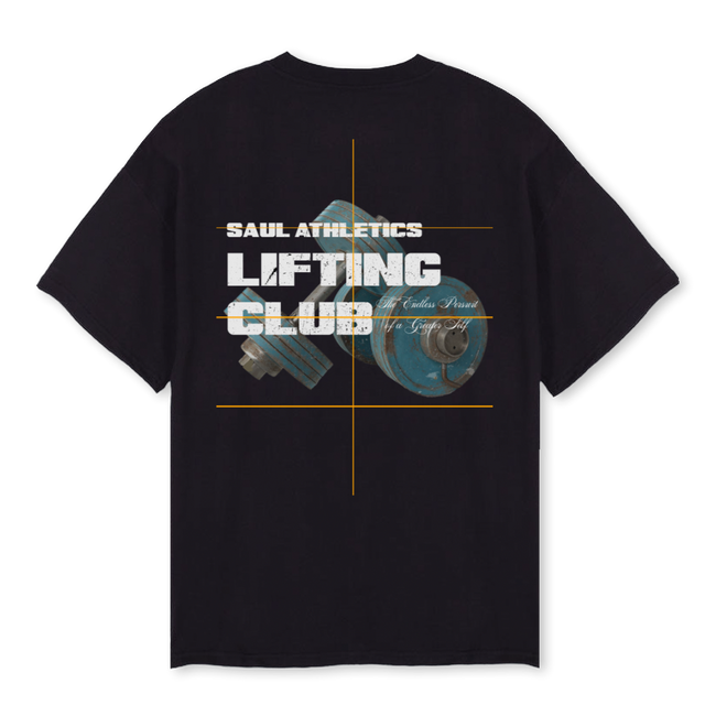 LIFTING Black Oversized Tee.