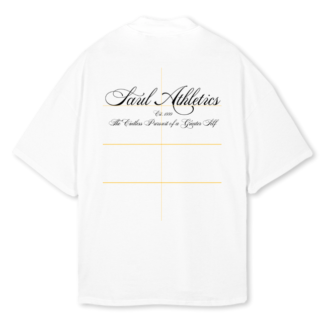 WHIT White Oversized Mock Neck Tee.