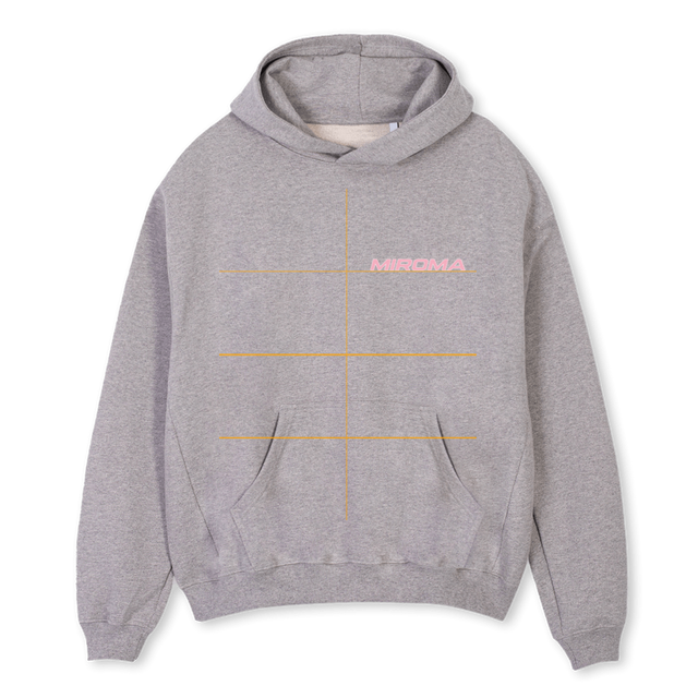 RAPIDLOGOROSA Grey Marl Oversized Hoodie.