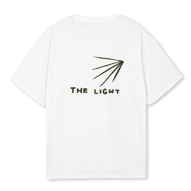 STEPINTOSMALLER White Oversized Tee.