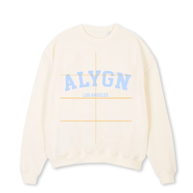 CREAMBB Cream Oversized Crewneck Sweater.