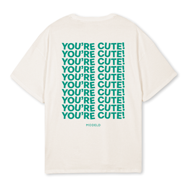 CUTEWHITETEE Vintage White Oversized Tee.