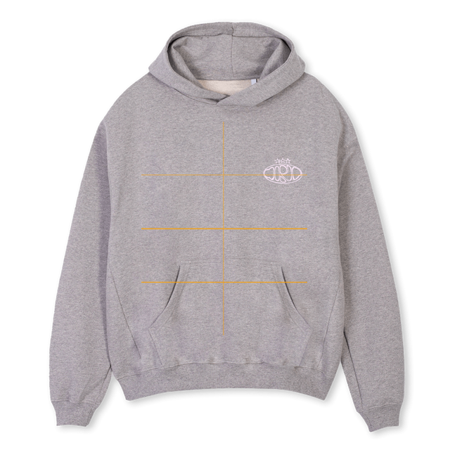 IRLSTUDIOSHOODIE Grey Marl Oversized Hoodie.