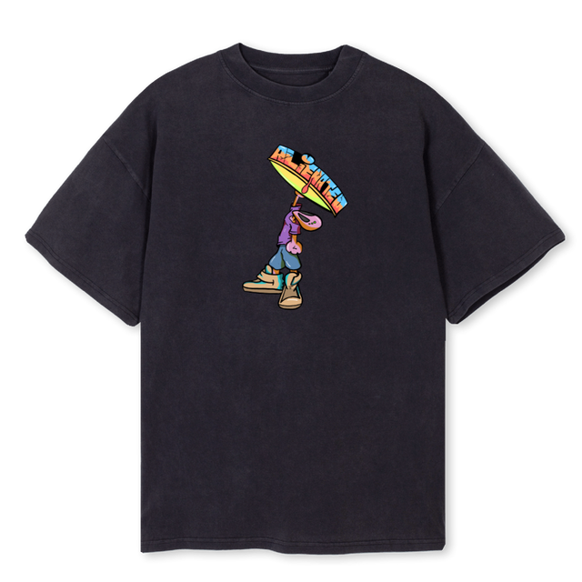 SLIME Vintage Black Oversized Tee.
