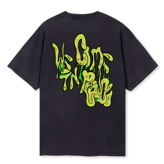 SLIME Vintage Black Oversized Tee.