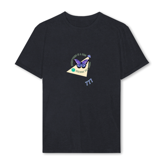 TRUSTTHEPROCESSTWO Vintage Black Regular Tee.