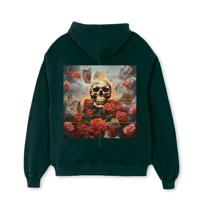 KIINGOOOLTMWHITE Wild Green Oversized Hoodie.