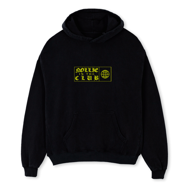 HOODIEFLUO Black Oversized Hoodie.