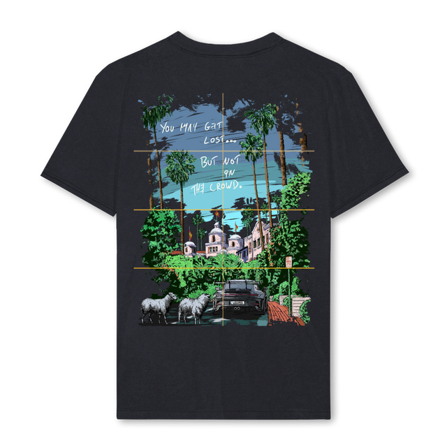 LOSTLARGE Vintage Black Regular Tee.