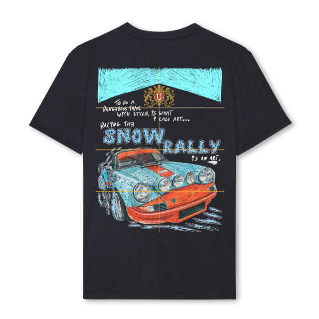 RACINGLARGE Vintage Black Regular Tee.