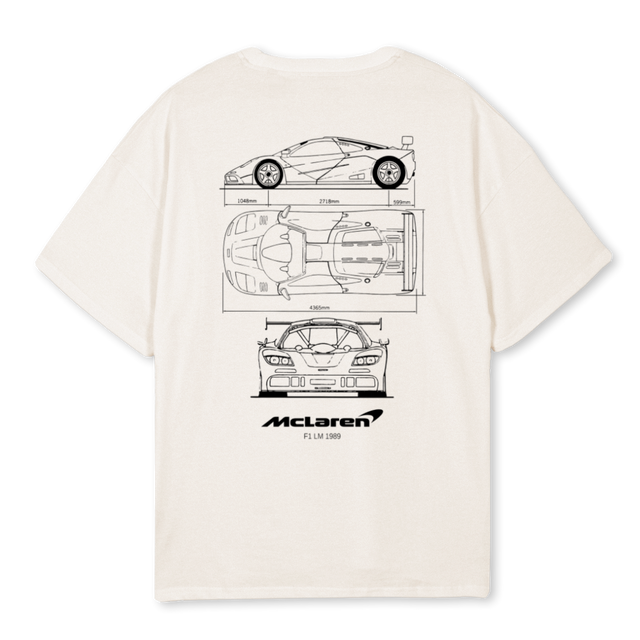 MCLARENTSHIRT Vintage White Oversized Tee.