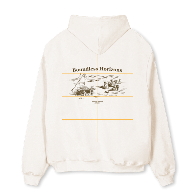 HOODIEARBIA Vintage White Oversized Hoodie.