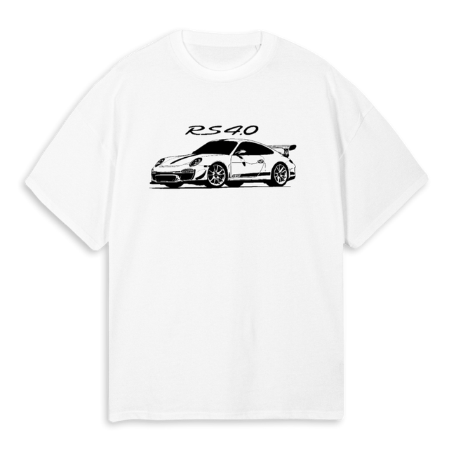 GTRSFOUR White Oversized Tee.