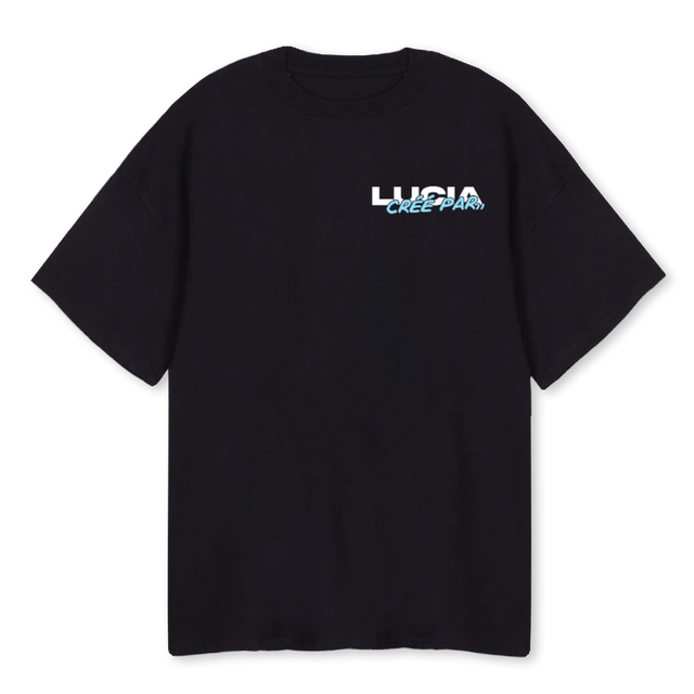 CARIBBEANTEE Black Oversized Tee.
