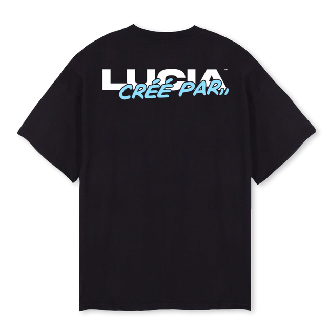 CARIBBEANTEE Black Oversized Tee.