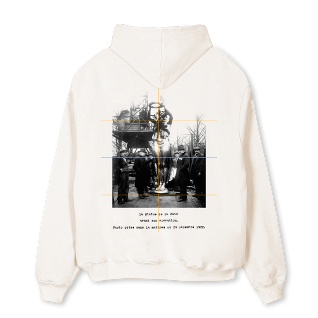 VINTAGEHOODIE Vintage White Oversized Hoodie.