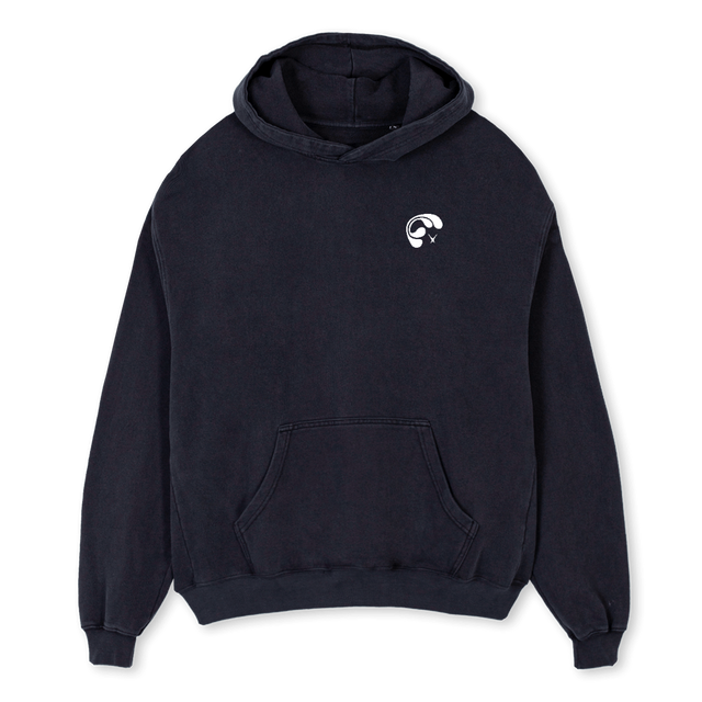 CTOURHOODIEEINS Vintage Black Oversized Hoodie.