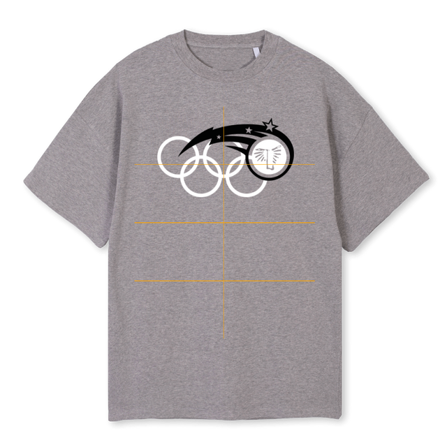 ORLANDO Grey Marl Oversized Tee.