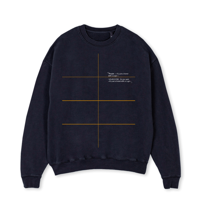 PULLNOIRVINTAGE Vintage Black Oversized Crewneck Sweater.