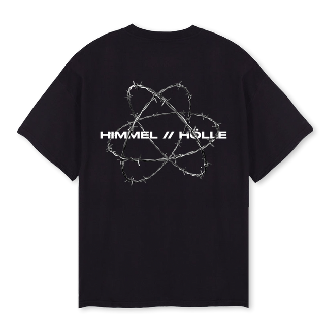 WIRELOGO Black Oversized Tee.