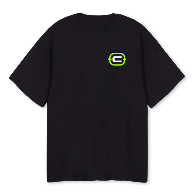CANTEAM  Black Oversized Tee.