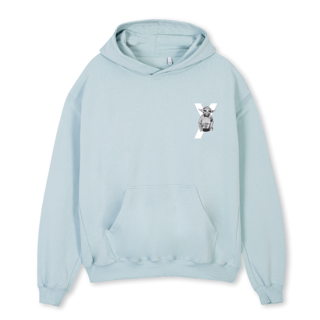 TEAMKLARHEIT3 Cold Blue Oversized Hoodie.