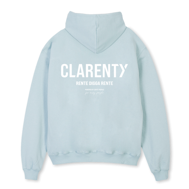TEAMKLARHEIT3 Cold Blue Oversized Hoodie.