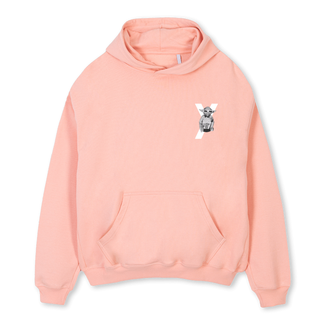 TEAMKLARHEIT4 Pink Clay Oversized Hoodie.