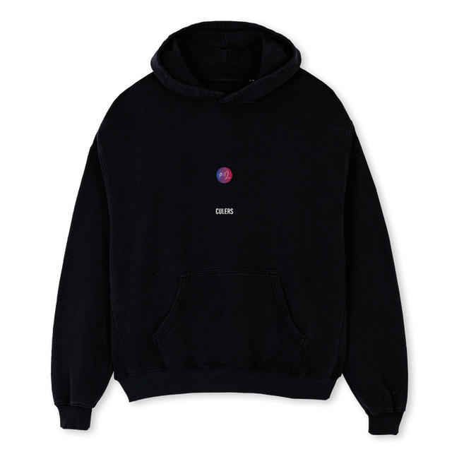CULERSHOODIEONE Black Oversized Hoodie.
