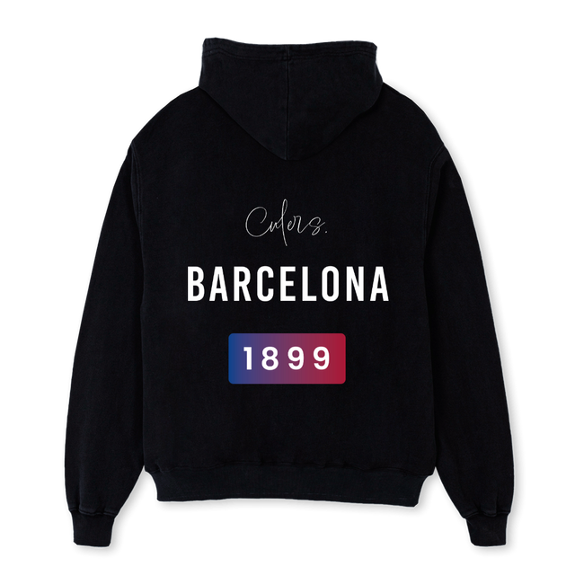 CULERSHOODIEONE Black Oversized Hoodie.