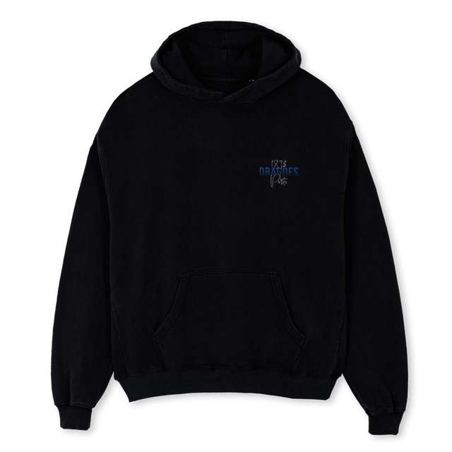 DRAGOESHOODIEONE Black Oversized Hoodie.