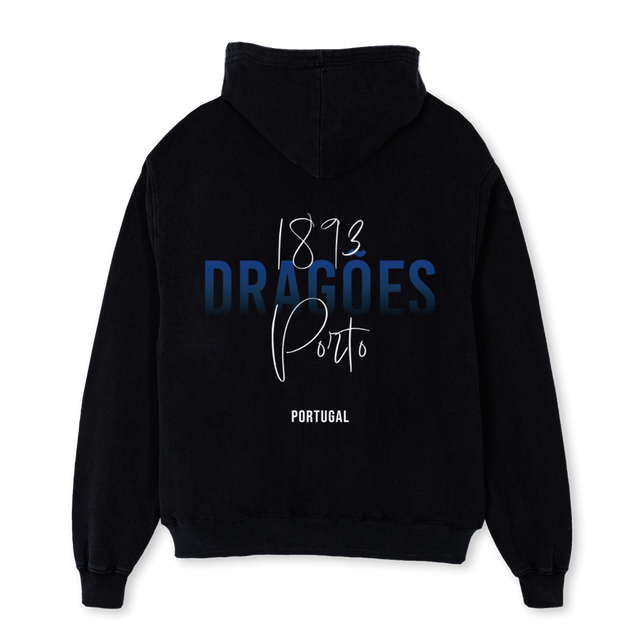 DRAGOESHOODIEONE Black Oversized Hoodie.