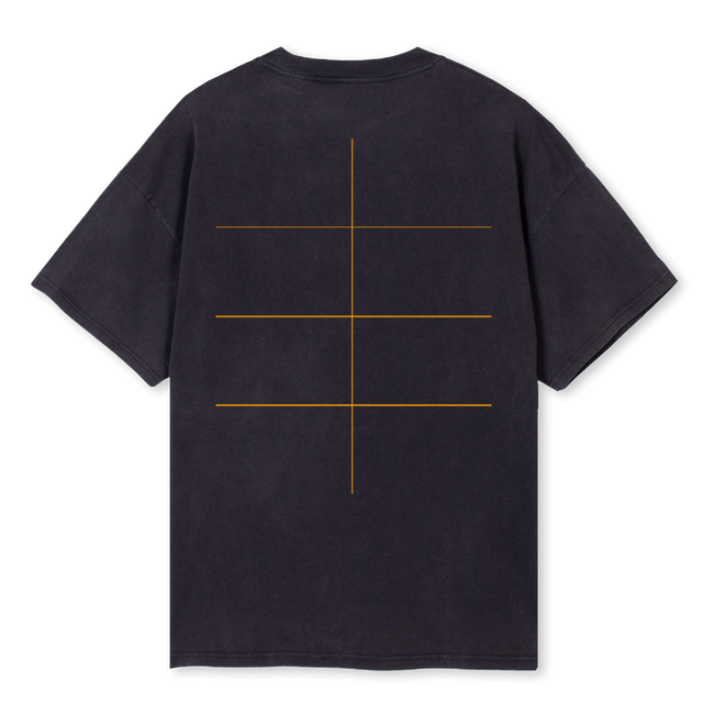 COMMANDERSVTGSB Vintage Black Oversized Tee.