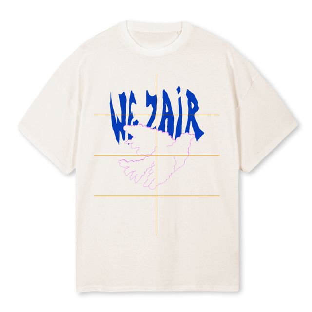 WEZAIR Vintage White Oversized Tee.