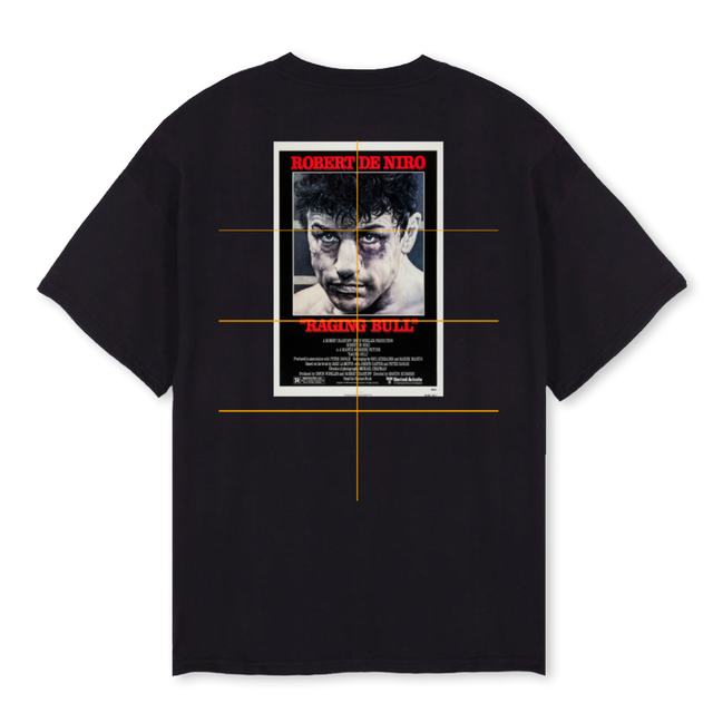 RAGING  Black Oversized Tee.