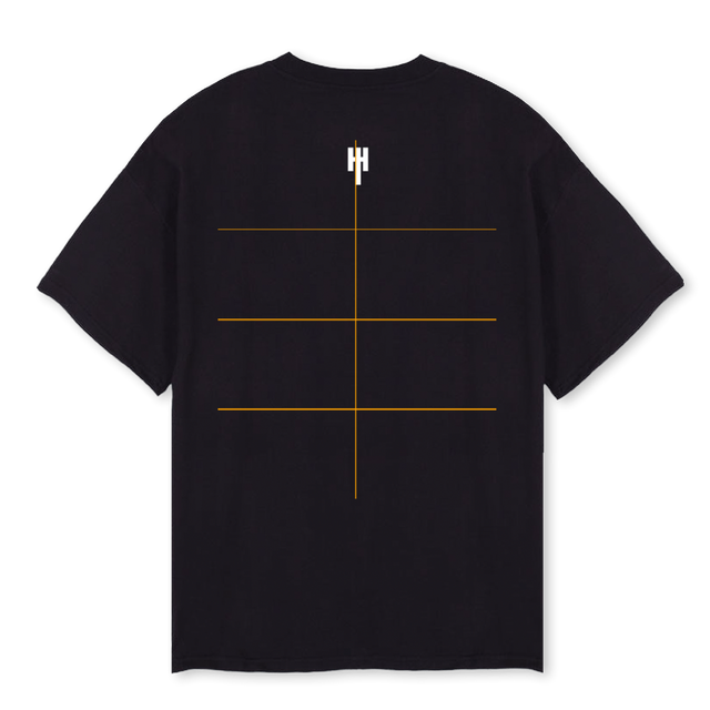 TWOFACE Black Oversized Tee.
