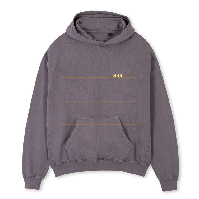 HPGLPBAN Pigment Grey Oversized Hoodie.