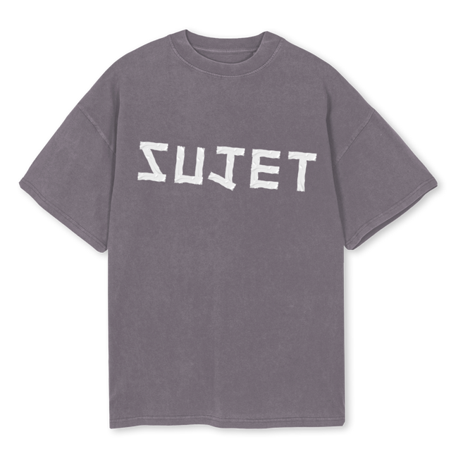 TAPETEEGREY Pigment Grey Oversized Tee.