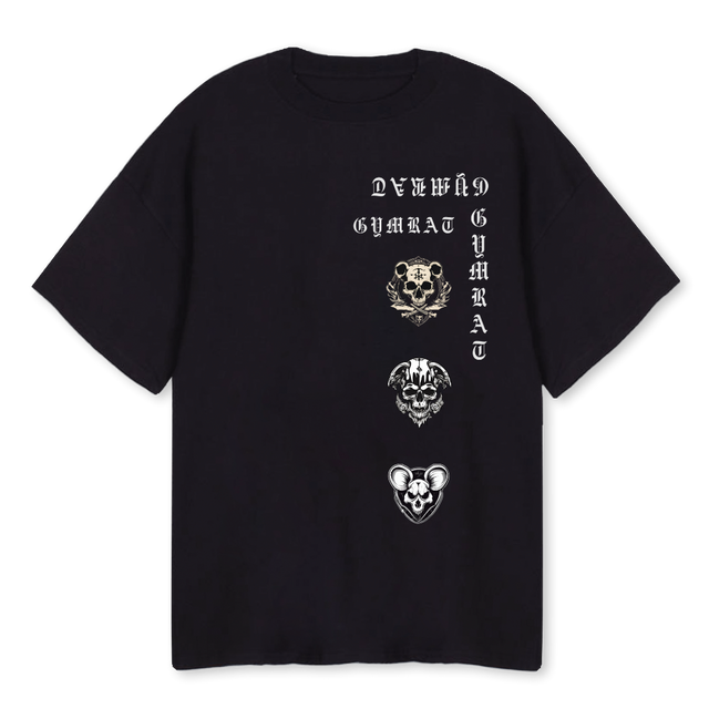 THREEBLINDMICE Black Oversized Tee.