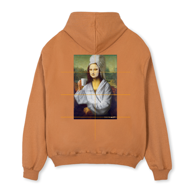 MONALISA Camel Oversized Hoodie.