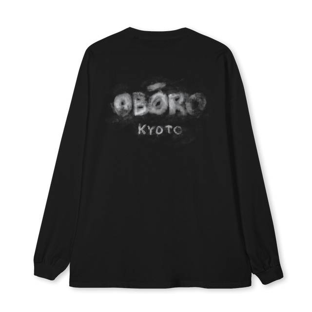 LEVRAIPAINTING Black Oversized LS Tee.