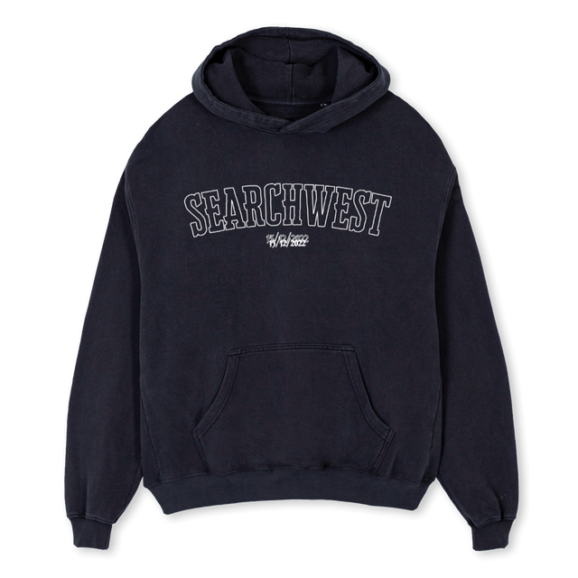 HOODIENOW Vintage Black Oversized Hoodie.