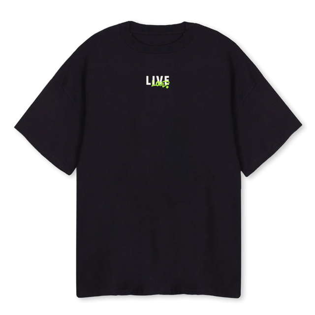BKOVNIB Black Oversized Tee.
