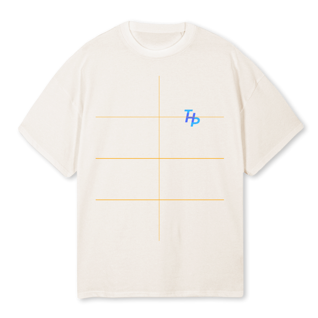 THPBLUE Vintage White Oversized Tee.