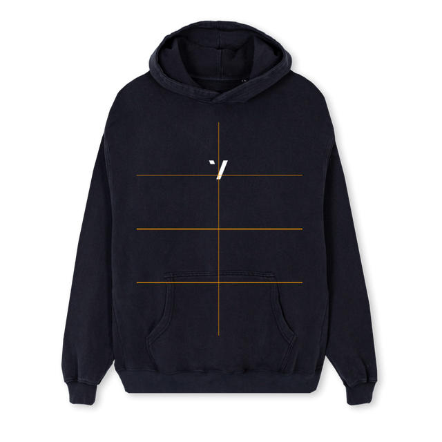 WORKHOODIE Vintage Black Regular Hoodie.