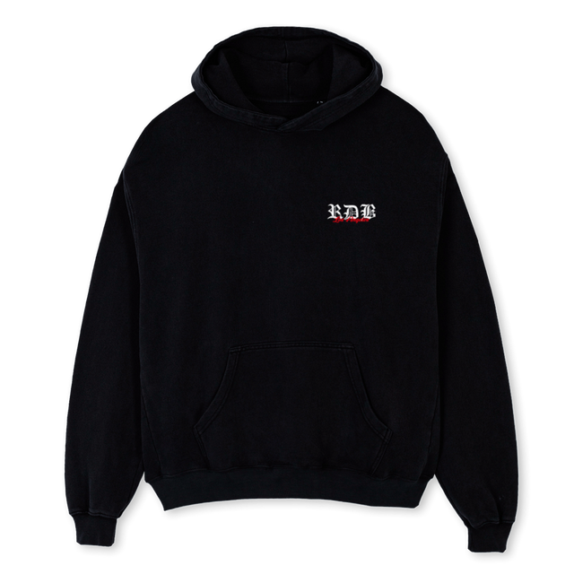 RDBHOODIE Black Oversized Hoodie.