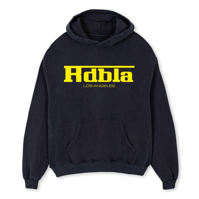 FGRAU Vintage Black Oversized Hoodie.