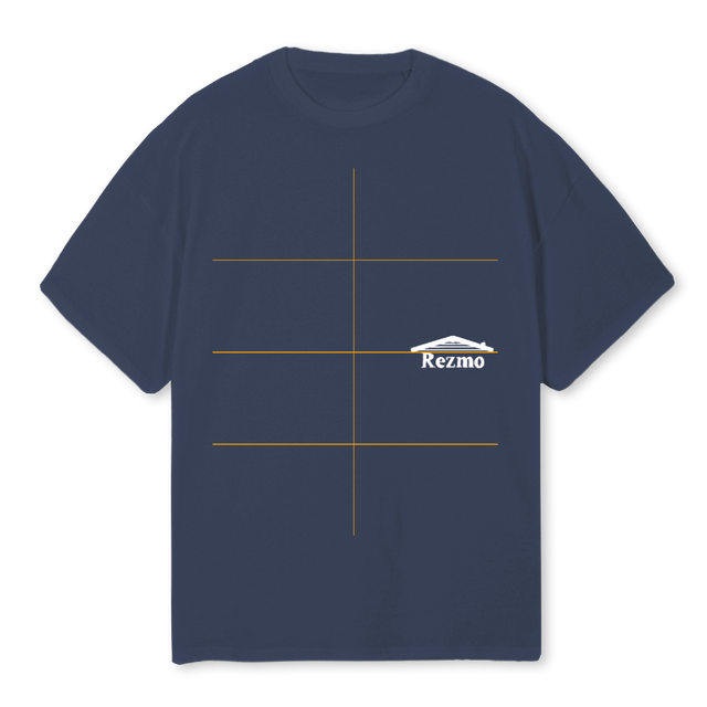 REGALG Navy Blue Oversized Tee.