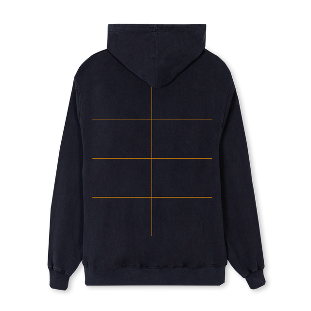BLOCKNOSTALGIAGREEN Vintage Black Regular Hoodie.